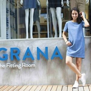 Grana denim tee dress